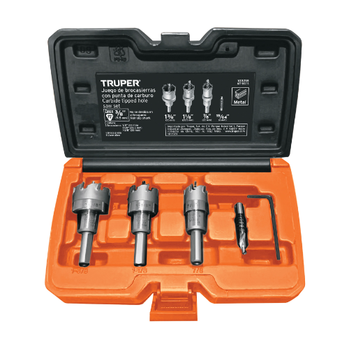 Juego De 3 Brocasierras Carburo De Tungsteno 103218 Truper